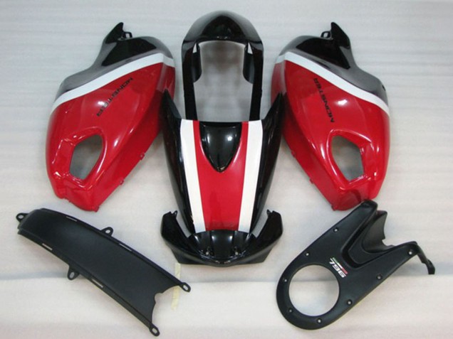 2008-2012 White Red Glossy Black Ducati Monster 696 Motorcycle Fairing Kits UK