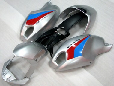 Buy 2008-2012 Silver Blue Red Ducati Monster 696 Motorcycle Fairings UK