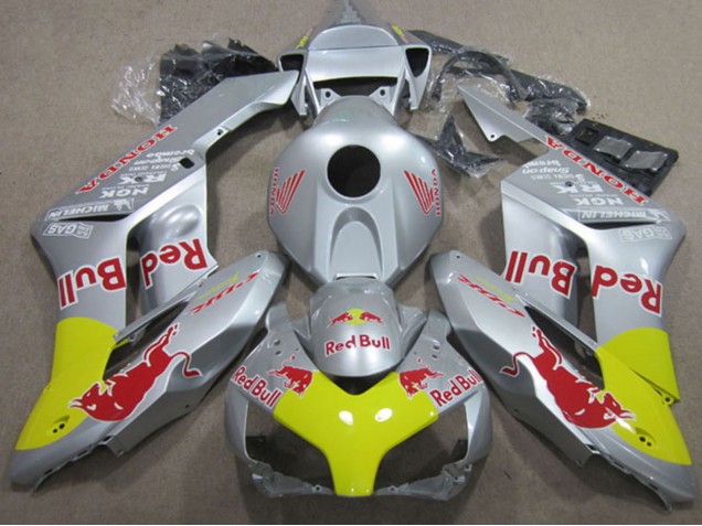 2004-2005 Silver Yellow Red Bull Honda CBR1000RR Motorcycle Fairings UK