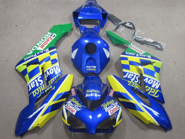 2004-2005 Blue Yellow Green Telefonica MoviStar Castrol Honda CBR1000RR Motorcycle Fairings UK