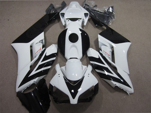 2004-2005 White Glossy Black Stripe Honda CBR1000RR Motorcycle Fairing UK