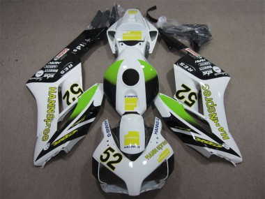 Buy 2004-2005 White Yellow Green Glossy Black Hannspree 52 Honda CBR1000RR Motorcycle Fairings UK