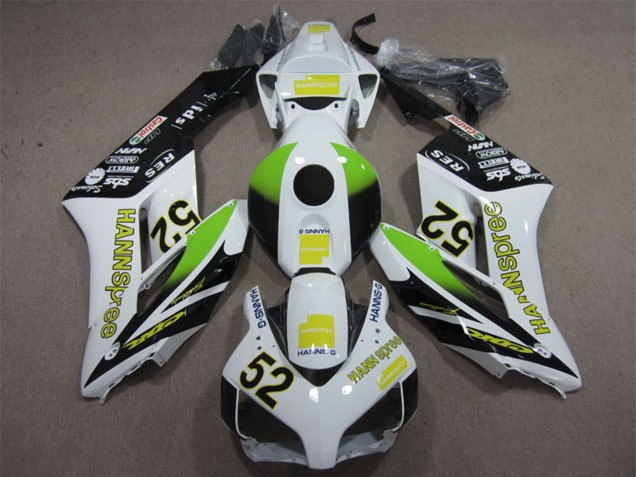 2004-2005 White Yellow Green Glossy Black Hannspree 52 Honda CBR1000RR Motorcycle Fairings UK