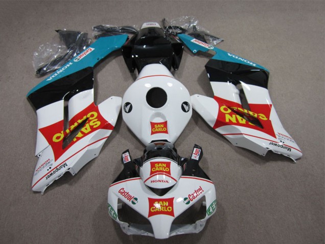 2004-2005 White Red Blue Glossy Black Yellow San Carlo Castrol Honda CBR1000RR Motorcycle Fairings UK