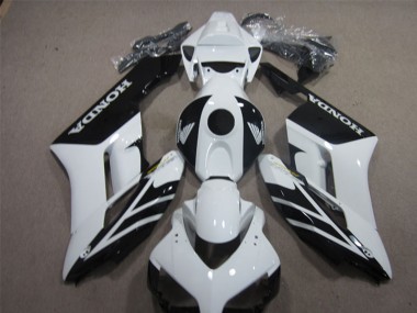 Buy 2004-2005 White Glossy Black Stripe Honda CBR1000RR Motorcycle Fairings UK