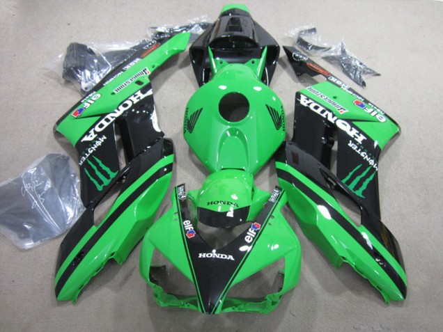 2004-2005 Green Glossy Black Monster Honda CBR1000RR Motorcycle Fairings UK