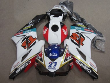 Buy 2004-2005 White Red Blue Glossy Black 27 Contrainer IT Carrera Honda CBR1000RR Motorcycle Fairings UK