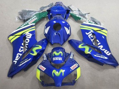 Buy 2004-2005 Blue Green Yellow MoviStar Castrol Honda CBR1000RR Motorcycle Fairings UK