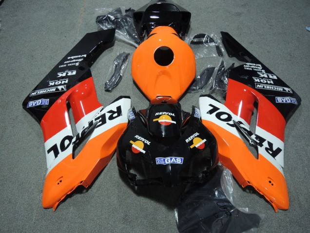 2004-2005 Orange White Red Glossy Black Repsol Honda CBR1000RR Abs Fairing Kits UK