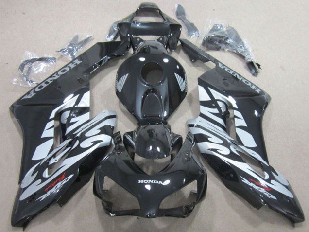 2004-2005 Glossy Black Silver Honda CBR1000RR Motorcycle Fairings UK