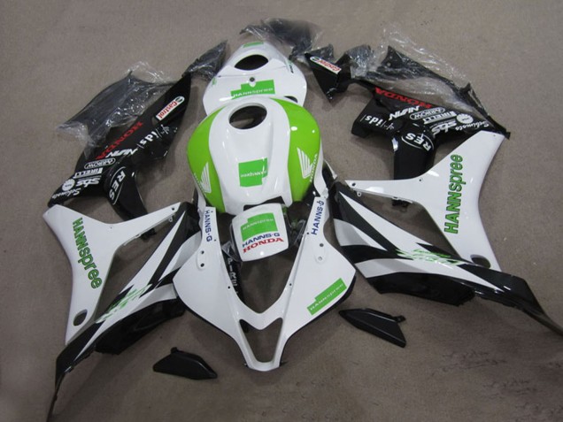 2004-2005 White Green Glossy Black Hannspree Honda CBR1000RR Motorcycle Fairings UK