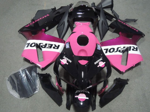 2004-2005 Pink White Glossy Black Repsol Honda CBR1000RR Motorcycle Fairings UK