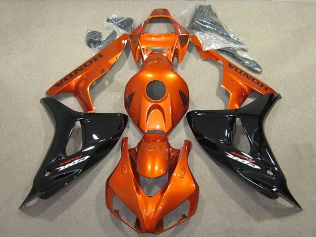 2006-2007 Orange Glossy Black Honda CBR1000RR Motorcycle Fairings UK