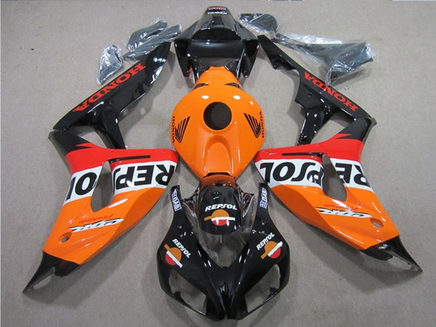 2006-2007 Orange White Red Glossy Black Repsol Honda CBR1000RR Bike Fairings UK