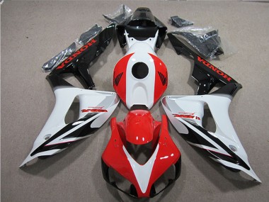 Buy 2006-2007 White Red Glossy Black Fireblade Honda CBR1000RR Motorcycle Fairings UK