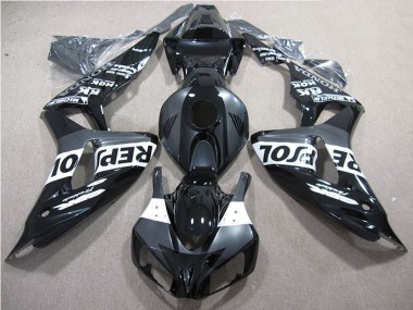 Buy 2006-2007 Glossy Black Grey White Repsol Honda CBR1000RR Motorcycle Fairings UK