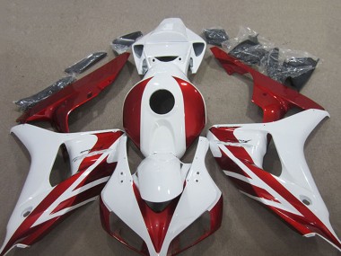 Buy 2006-2007 White Red Honda CBR1000RR Motorcycle Fairing Kits UK