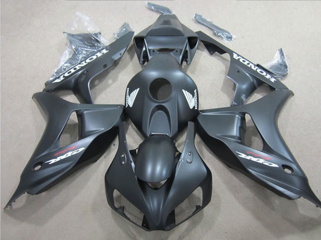 2006-2007 Matte Black White Decal Honda CBR1000RR Motorcycle Fairings UK