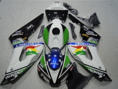 Buy 2006-2007 White Green Red Yellow Blue Glossy Black Carrera EuroBet Lee Honda CBR1000RR Motorcycle Fairings UK