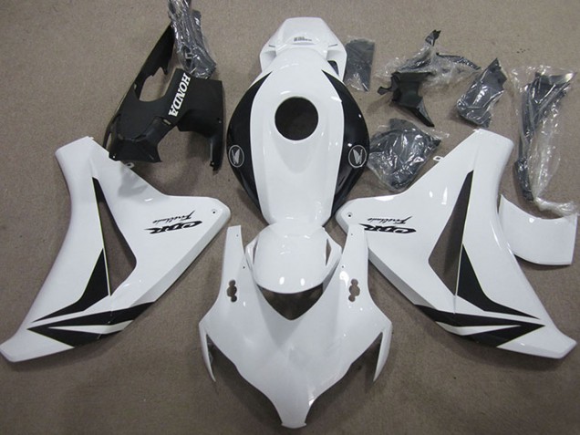 2008-2011 White Glossy Black Fireblade Honda CBR1000RR Motorcycle Fairings UK