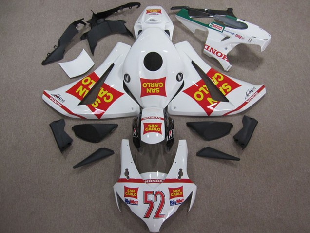 2008-2011 White Red Yellow San Carlo 52 Honda CBR1000RR Motorcycle Fairings UK