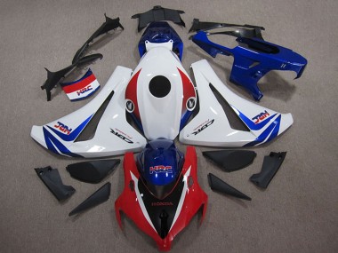 Buy 2008-2011 White Red Blue HRC Honda CBR1000RR Motorcycle Fairings Kits UK