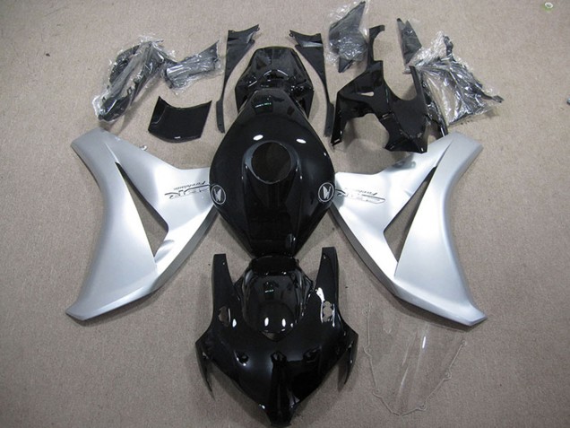 2008-2011 Silver Glossy Black Fireblade Honda CBR1000RR Motorcycle Fairings UK