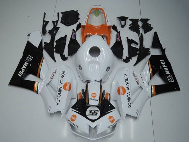 Buy 2012-2016 White Orange Glossy Black Konica Minolta 56 Honda CBR1000RR Motorcycle Fairings UK