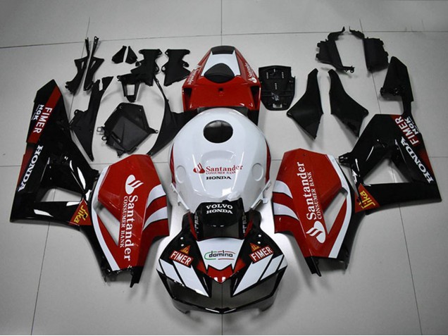 2012-2016 White Red Glossy Black Santander Honda CBR1000RR Motorcycle Fairings UK