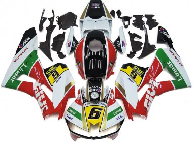 Buy 2012-2016 White Red Yellow Green Linear Viar 6 Honda CBR1000RR Motorcycle Fairings UK
