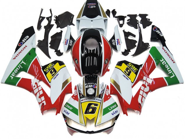2012-2016 White Red Yellow Green Linear Viar 6 Honda CBR1000RR Motorcycle Fairings UK