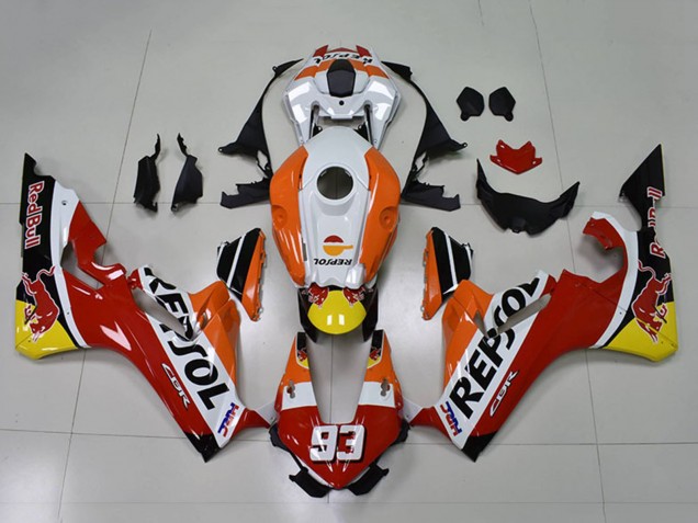 2017-2023 Orange White Red Glossy Black Repsol Red Bull 93 Honda CBR1000RR Motorcycle Fairings UK