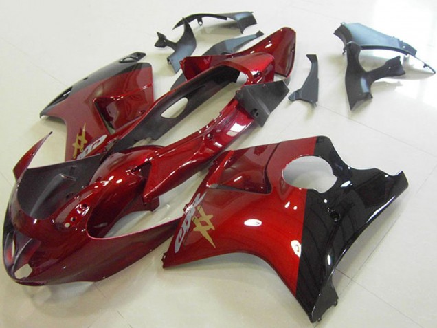 1996-2007 Candy Red Glossy Black Honda CBR1100XX Blackbird Motorcycle Fairings UK