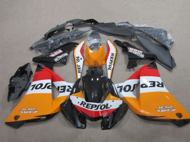 Buy 2011-2016 Orange White Red Glossy Black Repsol Honda CBR125R Motorcycle Fairings UK