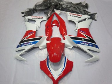 Buy 2013-2015 White Red Blue Glossy Black HRC Honda CBR500R Motorcycle Fairings UK