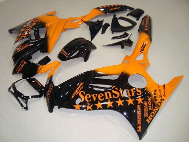 Buy 1995-1996 Orange Glossy Black SevenStars Honda CBR600 F3 Motorcycle Fairings UK