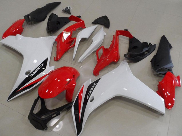 2011-2013 White Red Glossy Black Honda CBR600F Motorcycle Fairings UK