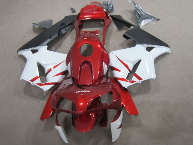 2003-2004 Red White Matte Black Honda CBR600RR Motorcycle Fairings UK