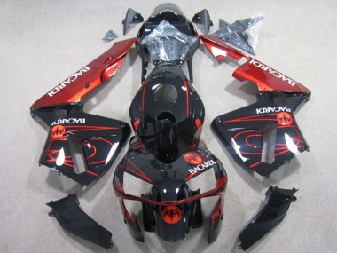 Buy 2003-2004 Glossy Black Red RACARDI Honda CBR600RR Motorcycle Fairings UK