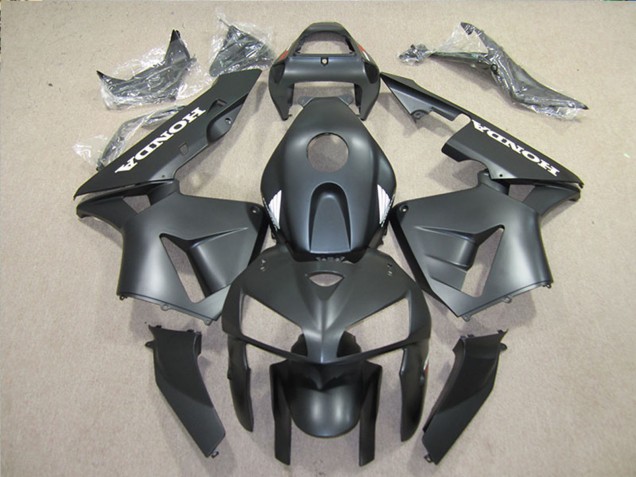 2005-2006 Matte Black Honda CBR600RR Motorcycle Fairings Kits UK