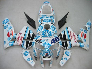Buy 2005-2006 White Blue Red Nastro Azzurro 46 Honda CBR600RR Motorcycle Fairings UK