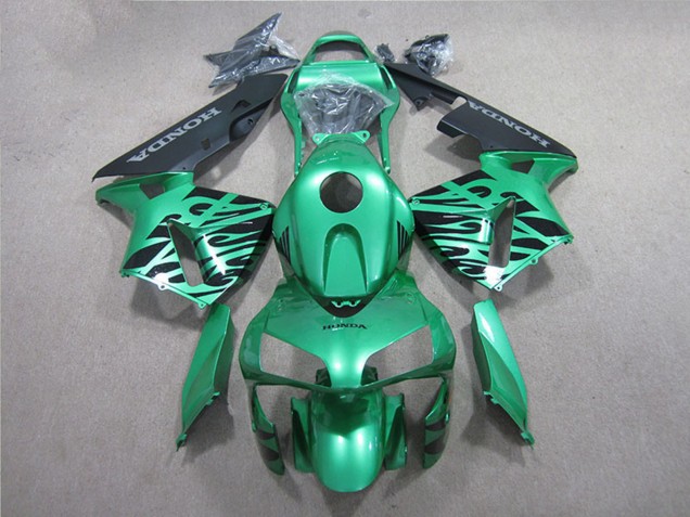 2005-2006 Green Black Honda CBR600RR Motorcycle Fairing UK