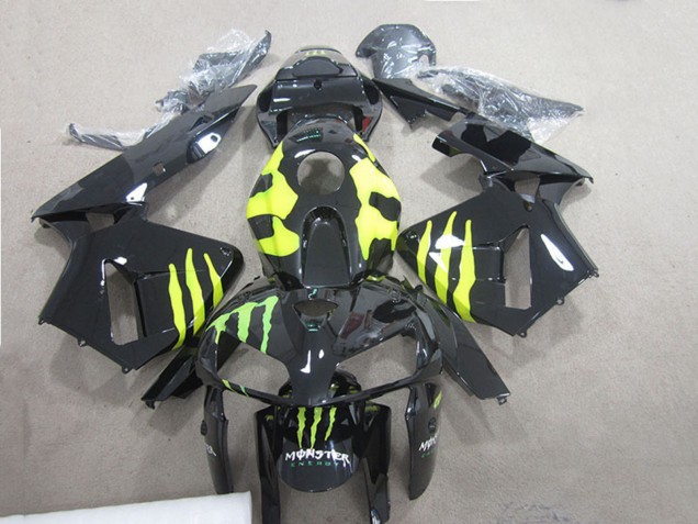 2005-2006 Glossy Black Green Monster Honda CBR600RR Motorcycle Fairings UK