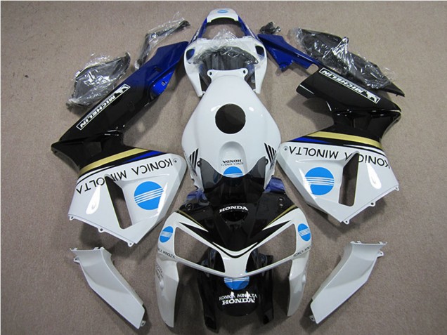 2005-2006 White Blue Yellow Glossy Black Konica Minolta Honda CBR600RR Motorcycle Fairings UK