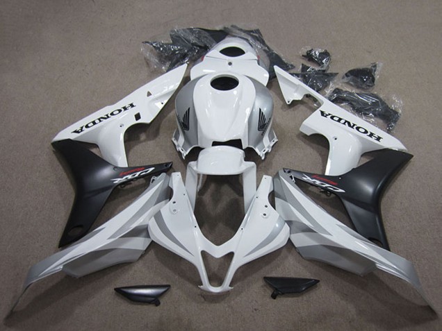 2007-2008 White Matte Black Honda CBR600RR Bike Fairings UK