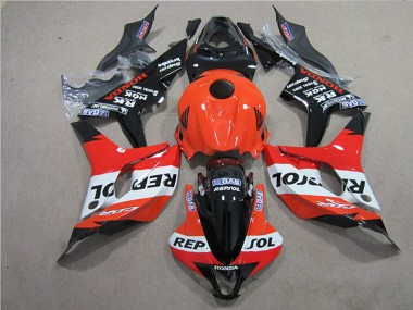 Buy 2007-2008 Orange White Red Glossy Black Repsol Honda CBR600RR Motorcycle Fairings Kits UK