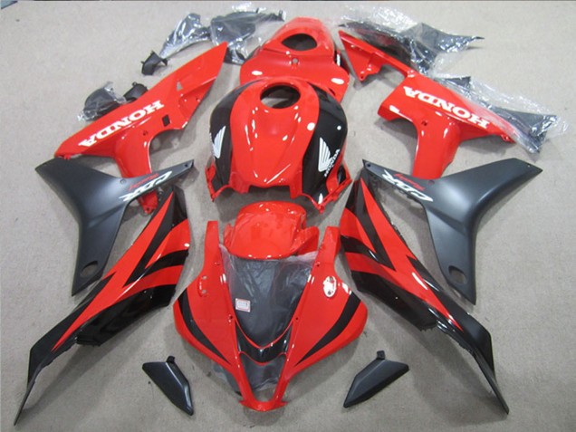 2007-2008 Red Glossy Black Matte Black Honda CBR600RR Motorcycle Fairings UK