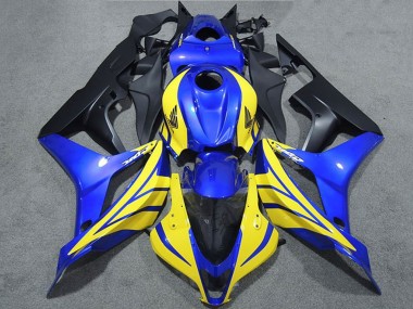 Buy 2007-2008 Blue Yellow Matte Black Honda CBR600RR Motorcycle Fairings UK