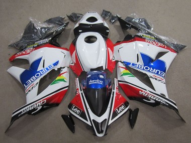 Buy 2009-2012 White Red Blue EuroBet Lee Honda CBR600RR Motorcycle Fairings UK