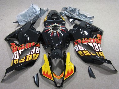 Buy 2009-2012 Yellow Glossy Black Red Rossi Honda CBR600RR Motorcycle Fairings UK